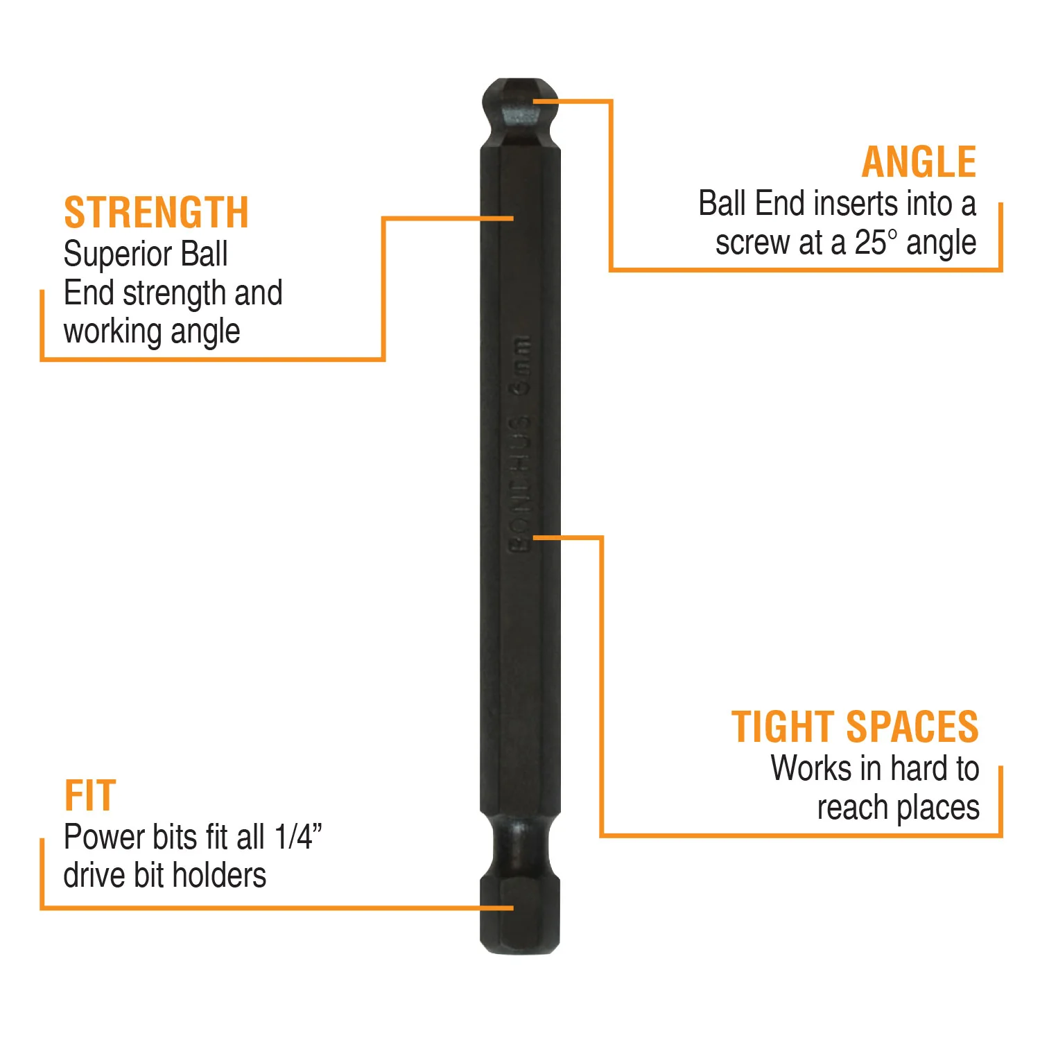 BONDHUS BallEnd Power Bits Metric - Image 4