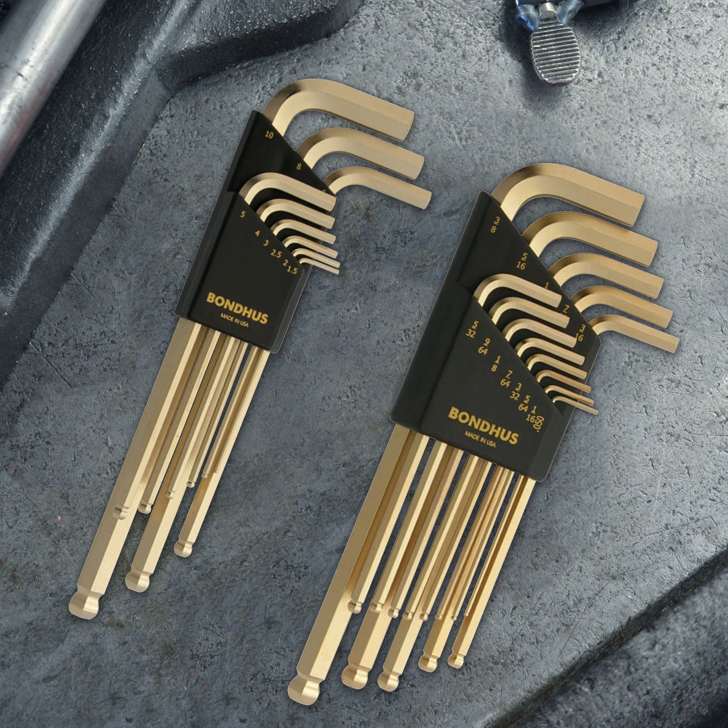 BONDHUS BLX22G Double Pack BallEnd Hex Key 22pcs Set BLX9MMG & BLX13G - Image 2