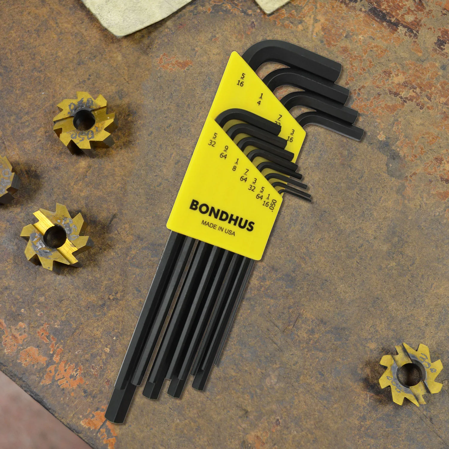 BONDHUS HLX12 Hex Key 12pcs Imperial Set - Image 2