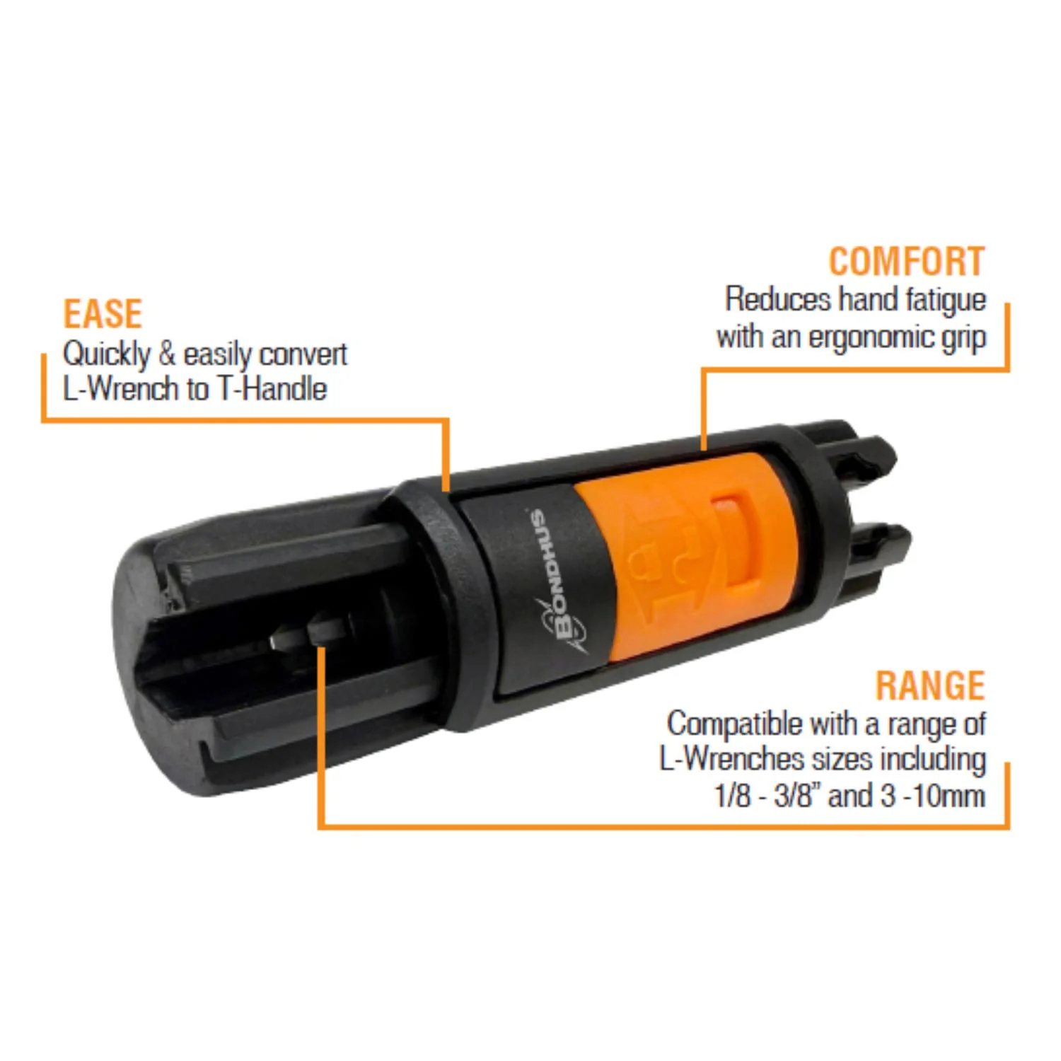 BONDHUS Quick-T L-Wrench to Handle Adaptor - Image 3